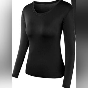 Pisiqi thermal underwear shirt,black size small